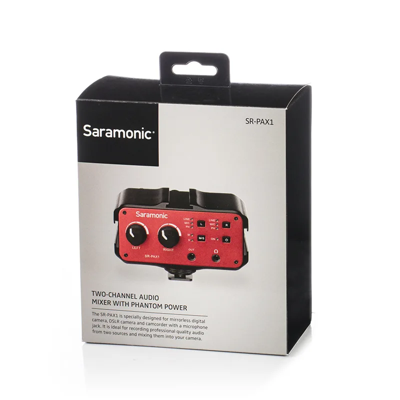 Saramonic PAX1 o Mixer Preamp микрофон адаптер двойной XLR 6 3 мм 5 входы для iPhone 7 смартфон гитара