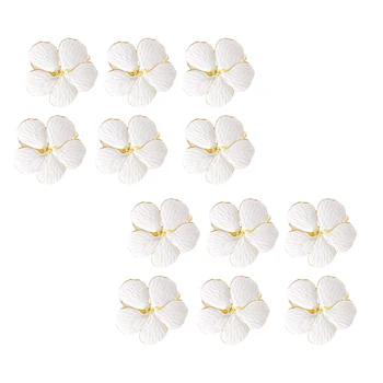 

12 Pcs Flower Napkin Buckle Napkin Ring Napkin Ring, Used for Wedding, Festival, Banquet, Daily Party Decoration