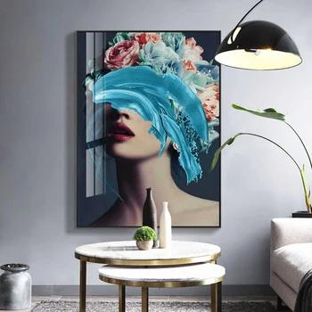 

Modern Sexy Woman Canvas Painting Vintage Poster And Prints Wall Art Wall Pictures For Living Room Decor Laminas Decorativas