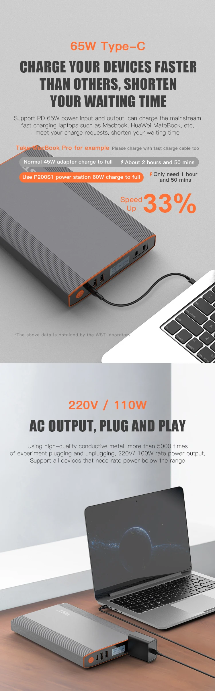 powerbank 40000mah 100W Portable Power Station 50000mAh 65W PD Two Way Type C Quick Charge Power Supply for Laptop Notebook Tablet Mobile Phone battery pack for phone