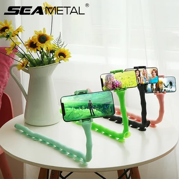 

Phone Holder Universal Cute Worm Shape 360 Degree Rotation Folding Suction Design Holder for Car Home Outdoor Mutlple Use