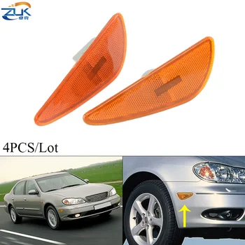 

ZUK 4PCS/Lot Bumper Side Reflector Lamp For NISSAN Cefiro Maxima A33 1998 1999 2000 2001 2002 2003 2004 For Infiniti I30 I35 A33