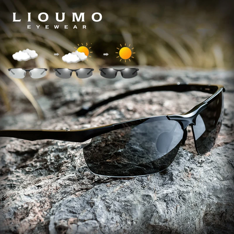 LIOUMO-gafas de sol polarizadas para hombre y mujer, lentes fotocromáticas de aluminio y magnesio, para conducir, UV400 - AliExpress Accesorios para la ropa