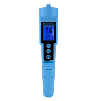 

GTBL Ph-689 3 In 1 Ph/Orp/Temp Water Meter Detection Multi-Parameter Digital Ph Water Quality Monitor Blue Plastic