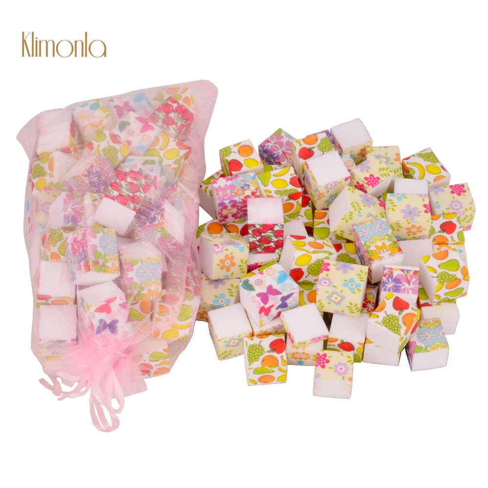 

1 Bag Summer Mini Square Nail File Sponge Buffing Sanding Block Professional Nail Buffer Tools for Manicure Care Random Color