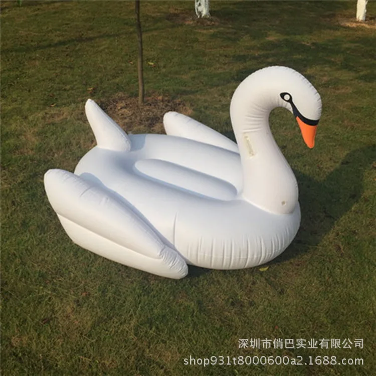 

Manufacturers Direct Selling Inflatable White Swan Riding Floating Row hei platinum Beak White Goose Water Pontoon