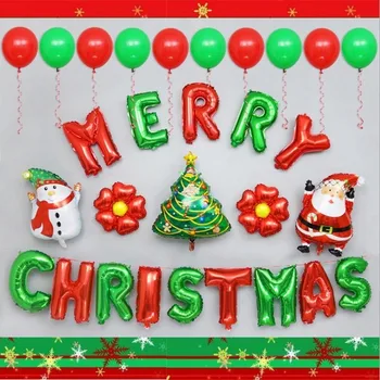 

1set Aluminium Foil Cartoon Figure Letter Number Christmas Balloons Christmas Decorations For Home Gifts Navidad Parael Hogar