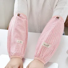 Домашняя мужская женская универсальная манжета средней длины с защитой от грязи для студентов из чистого хлопка, Офисная Защитная Кепка с рукавом для осени и зимы