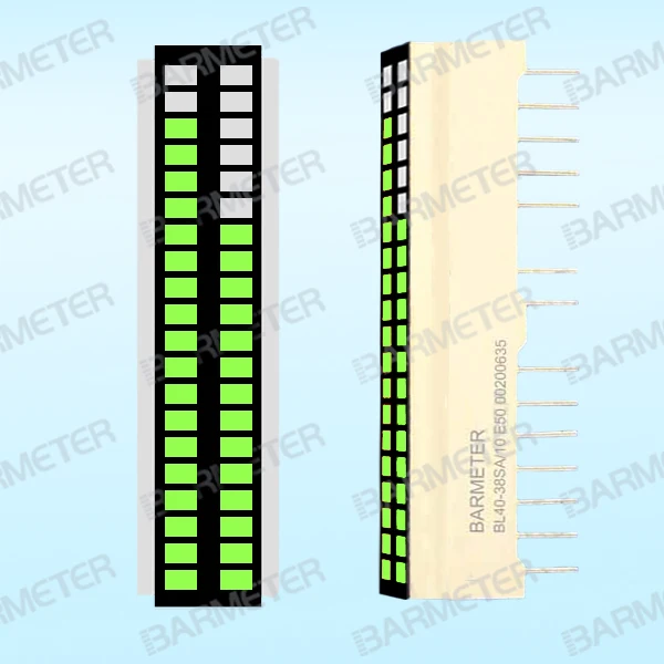 

BL220-3803S Factory Direct Sales 40 Segment 38mm Long Yellow Green LED Display Light Pillar Device