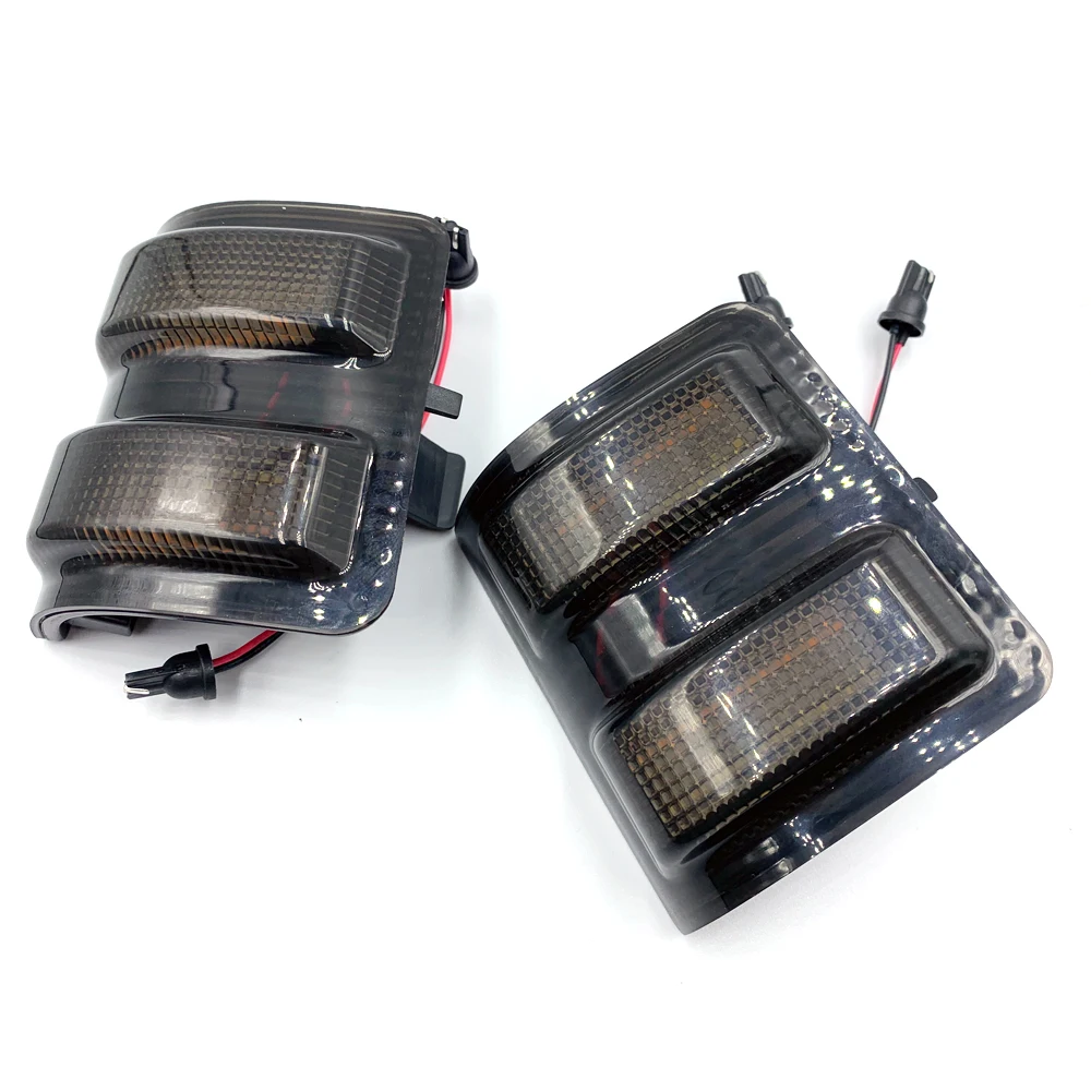 2 шт. указатель поворота для ford fit 08-16 Super Duty F250/F350/F450/F550 угловой светло-красный и белый Светодиодный Боковой зеркальный маркер