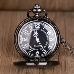 Мужская мода Винтаж очаровательные кварцевые в стиле стимпанк женские карманные часы мужское ожерелье с подвеской с цепочкой подарки CF1036