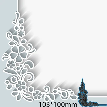 

103*100mm flower frame new Metal Cutting Dies for decor card DIY Scrapbooking stencil Paper Album template Dies