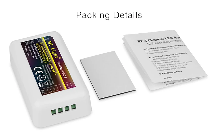 FUT035-Mi-Light-2-4G-RF-Wireless-4Zone-5Color-Temperature-Adjustable-CCT-Dimmable-Controller-for-WW