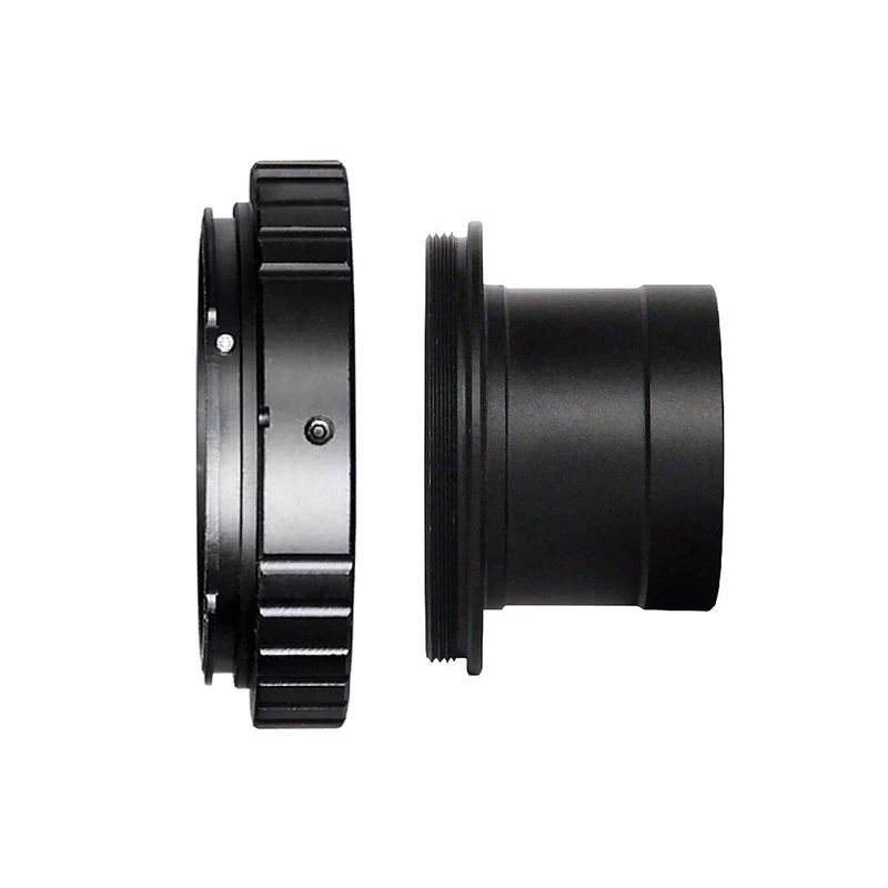1.25inch T-mount Set with SLR/DSLR Camera Adapter Ring Alloy Telescope Adapter M42x0.75 for Astronomical Telescope Photography