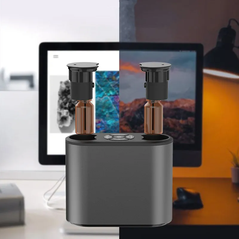 Waterless Diffuser Aroma USB Aluminum Scent Nebulizer Diffuser Aromatherapy essential oils diffuser Without Water For Home Hotel_voghion.com