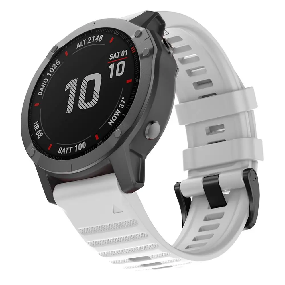 New 26mm 22mm Silicone Wrist Strap for Garmin Fenix 6X 6 Pro Band for Fenix5 5X Plus 3HR Watch Accessoris Easy fit Watchband