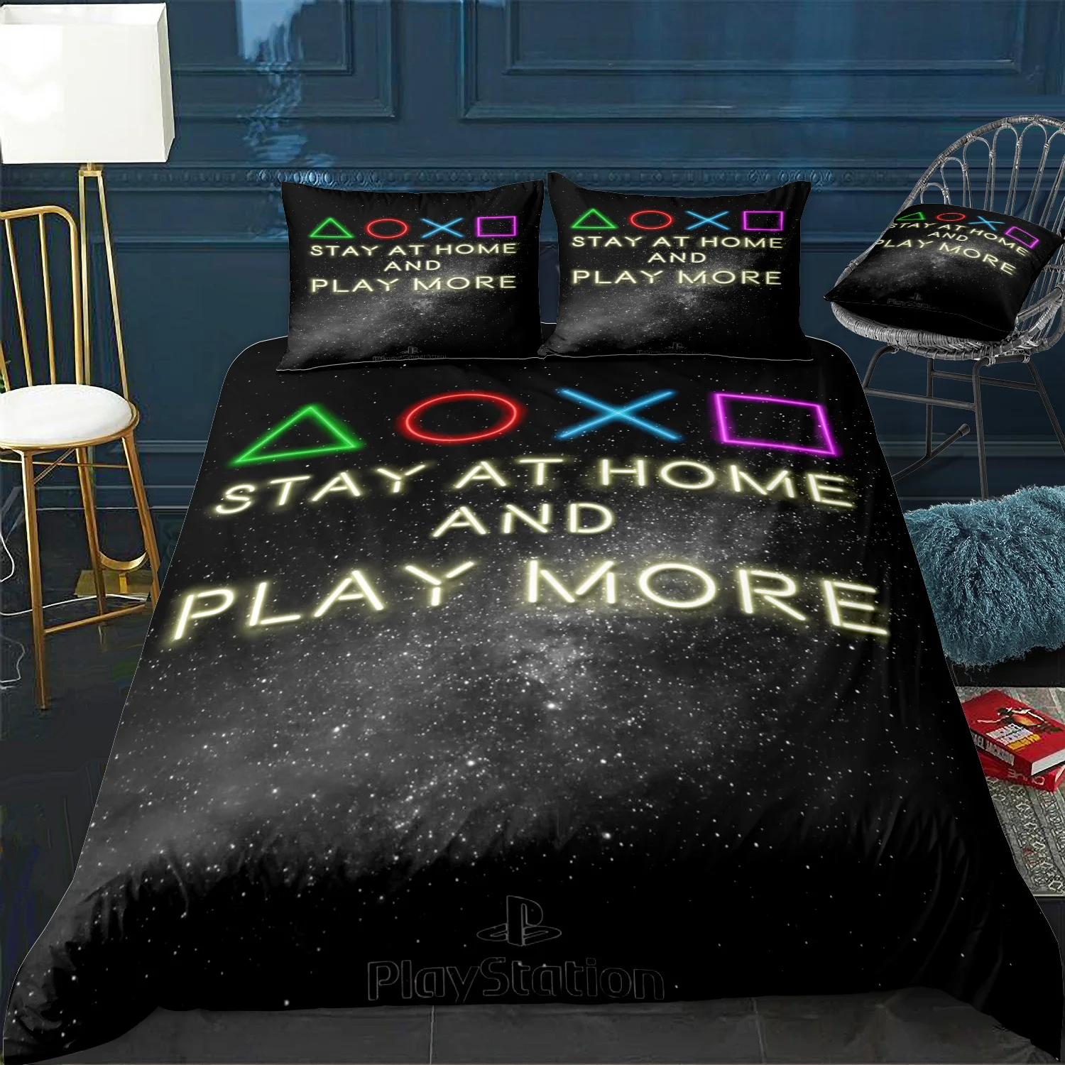 Copripiumino Playstation Twin/Queen/King Size Set Biancheria Da Letto Trapunta Di Lusso Con Federa Home Bed Decora Dropshipping