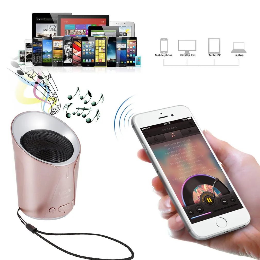 Bluetooth динамик мини беспроводной громкий динамик трещины светодиодный TF USB Сабвуфер bluetooth динамик s mp3 стерео аудио музыкальный плеер Горячая