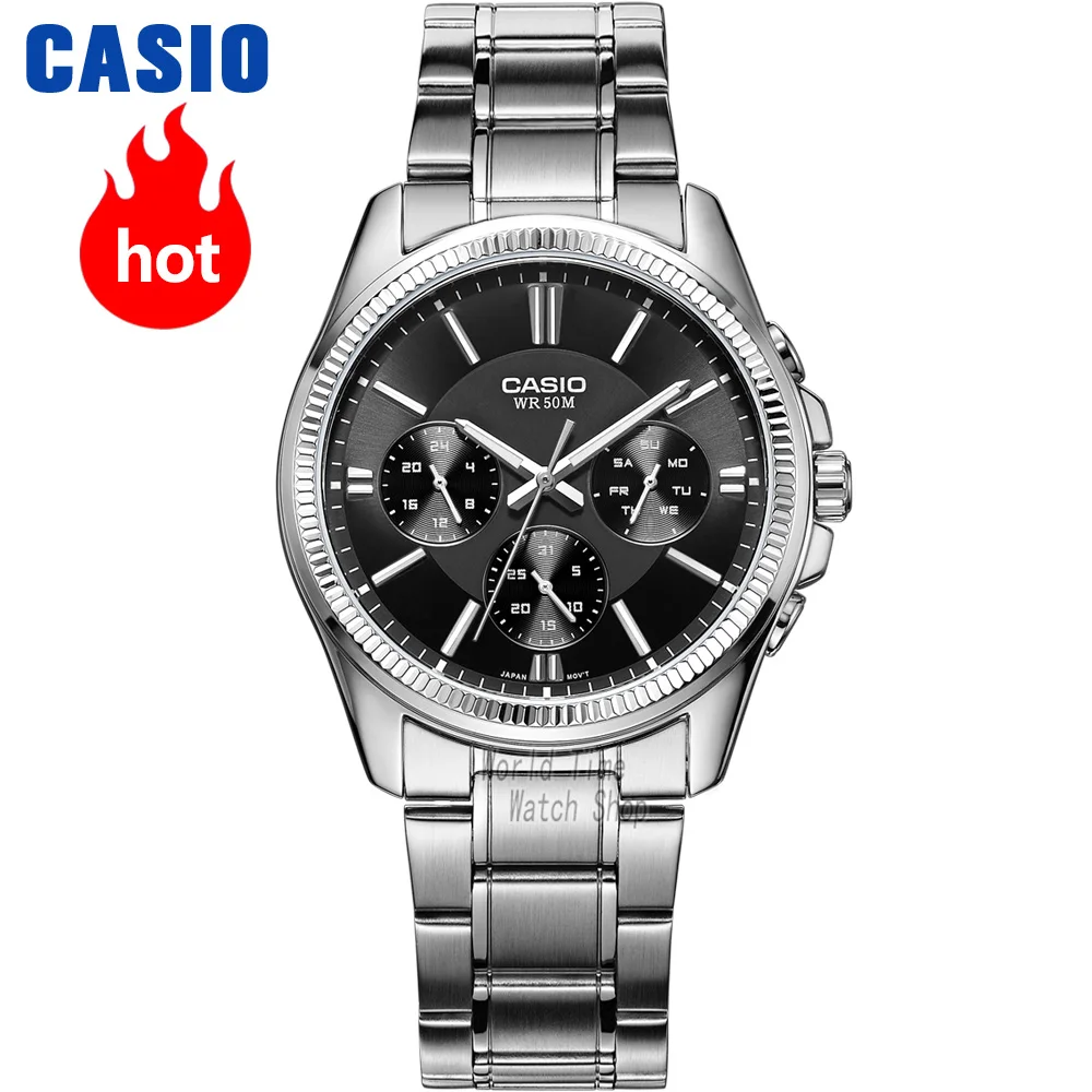 

Casio watch Three fashion business casual waterproof quartz men watch MTP-1375L-1A MTP-1375L-7A