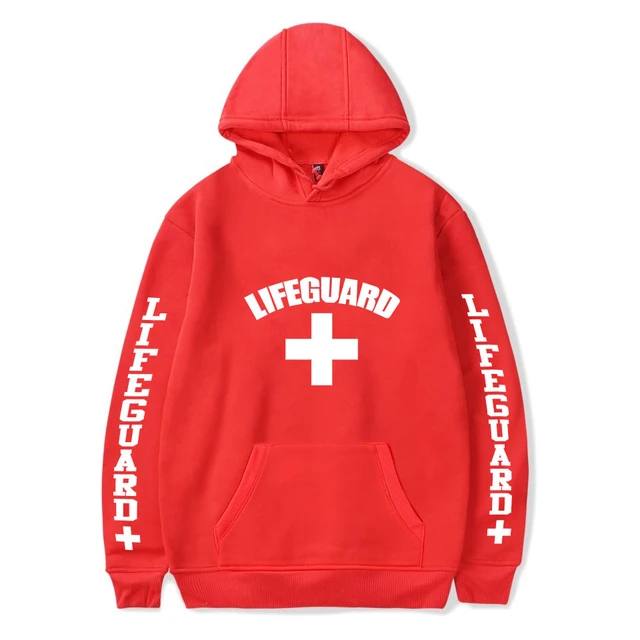 Plus Size Lifeguard Design Hoodies Men/women cotton Sweatshirt