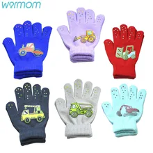 Warmom Children Gloves Winter Baby Boys Girls Warm Gloves Infant Baby Mittens Children Toddler Kids Full Finger Mittens