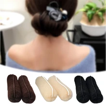 Новая Губка Bump в голливудском стиле, значок, Резиновая лента, вязанная полоска для завивки волос, инструменты для ухода за волосами, диспенсер для волос, вязанная резинка для волос