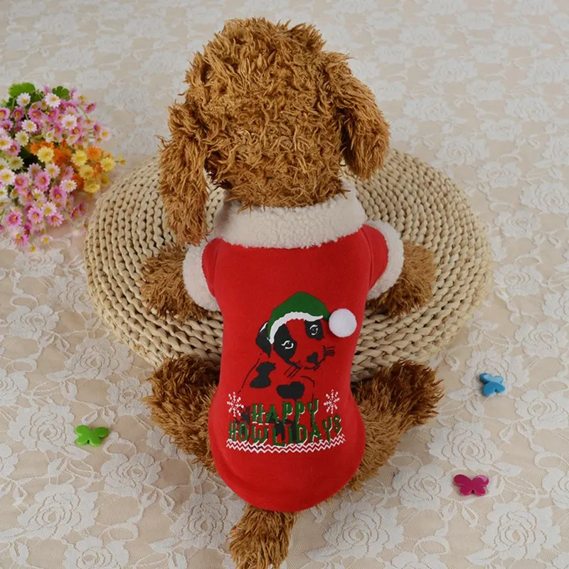 Рождественская домашняя собака пальто хлопок Ropa Perro французский одежда для бульдога куртка Милая пуговица теплая куртка осень-зима 2 брюки с широкими штанинами, пальто