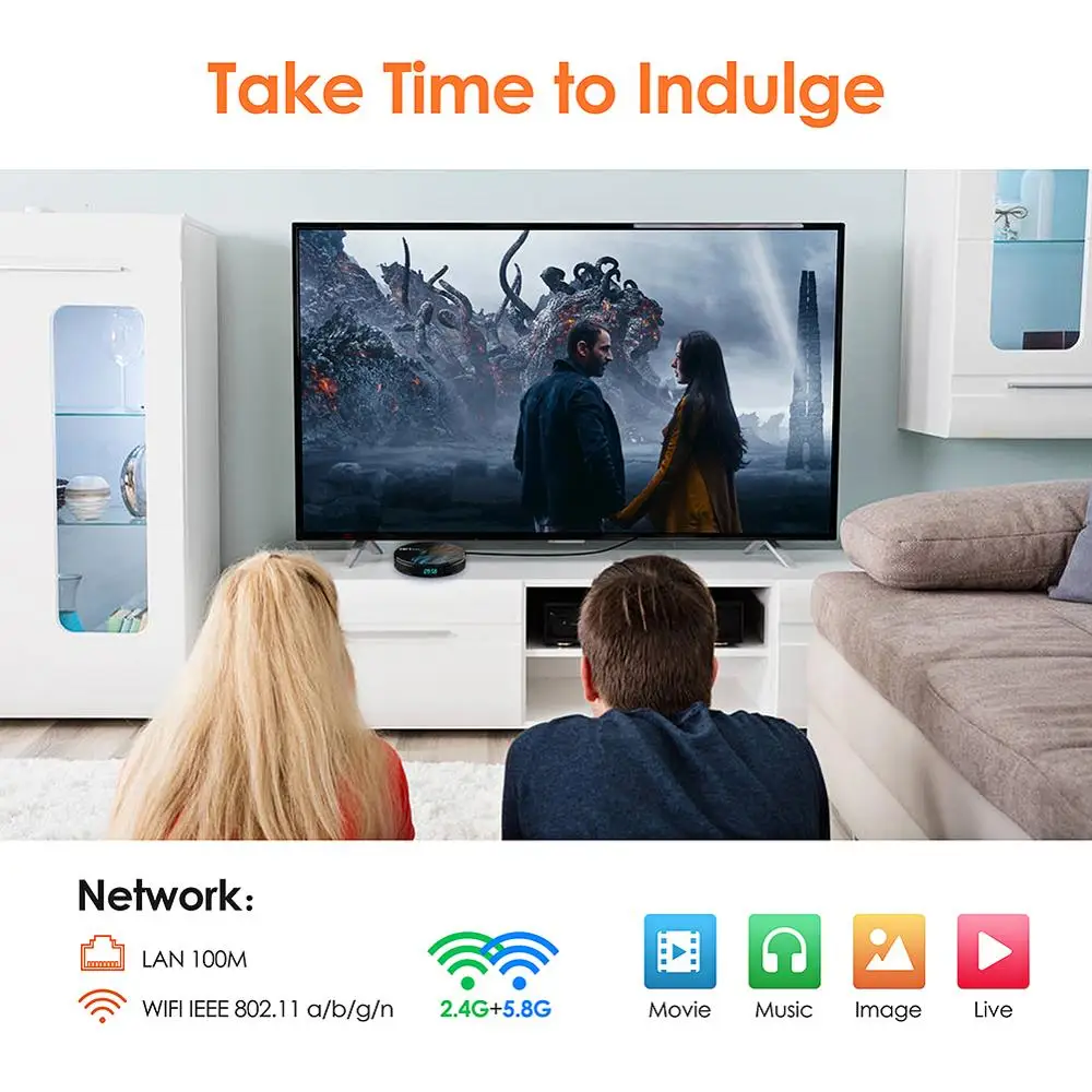 Android Box 9,0, HK1 MAX 4 ГБ/32 ГБ RK3318 четырехъядерный 64 бит 2,4 ГГц/5,0 ГГц WiFi BT 4,0 HDMI 4K VP9 3D Smart tv Box