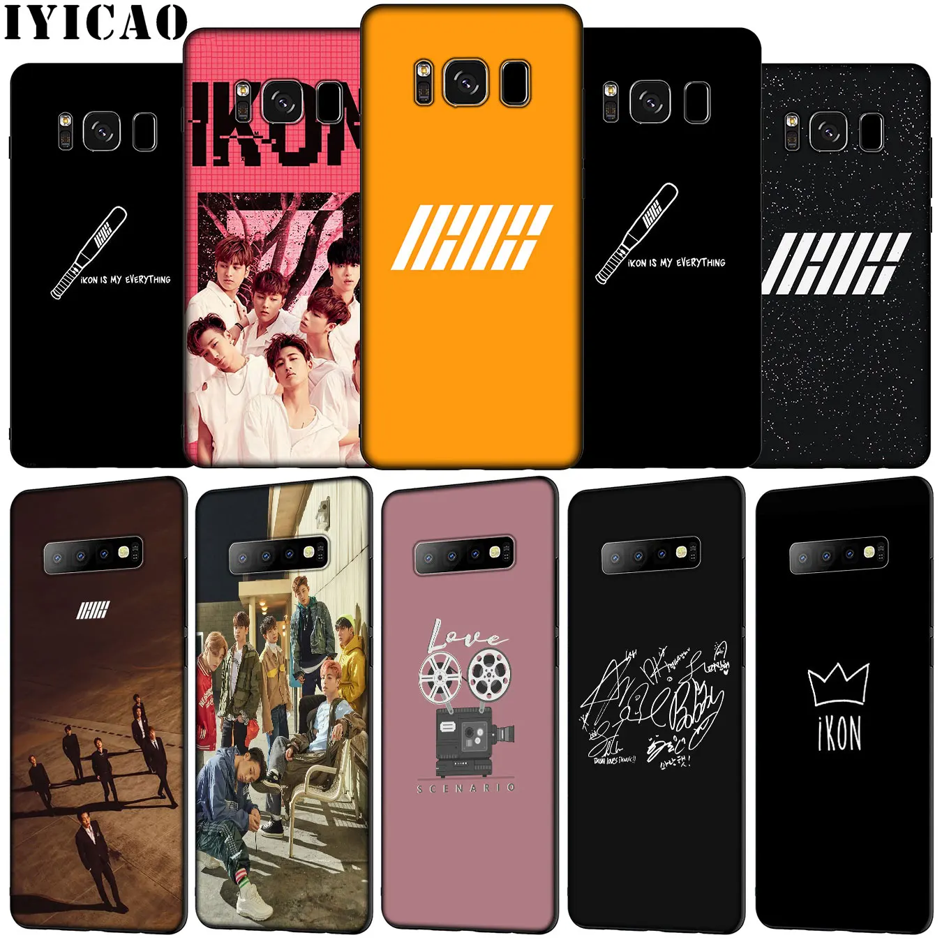 IYICAO kpop ikon Мягкий силиконовый чехол для телефона Samsung Galaxy S20 Ultra S10e S9 S8 Plus S6 S7 Edge S10 Lite