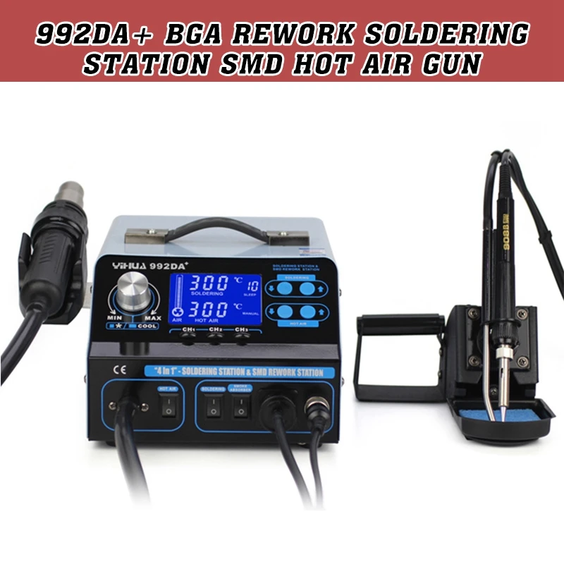 992DA+ BGA паяльная станция SMD фена паяльная ручка ремонтная доска Точечные сварщики Магнитный нагреватель индукционные катушки