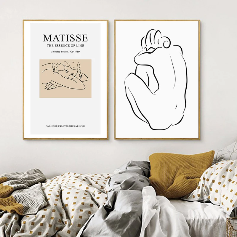 

Matisse Modern Abstract Poster Home Decoration Art Painting Draw and Prints Canvas Wall Picture for Livingroom Home Deco Bedroom