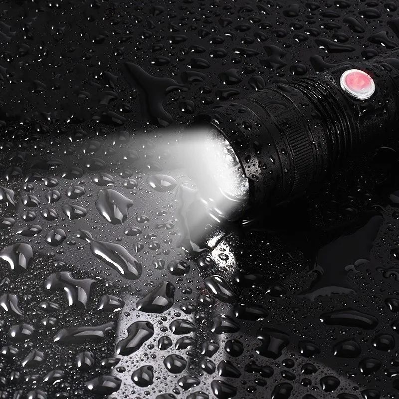 

USB Linterna LED Recargable De Alta Potencia Waterproof Tactical Flashlight Hunting Self Defense Fleshlight 18650 Battery Torch