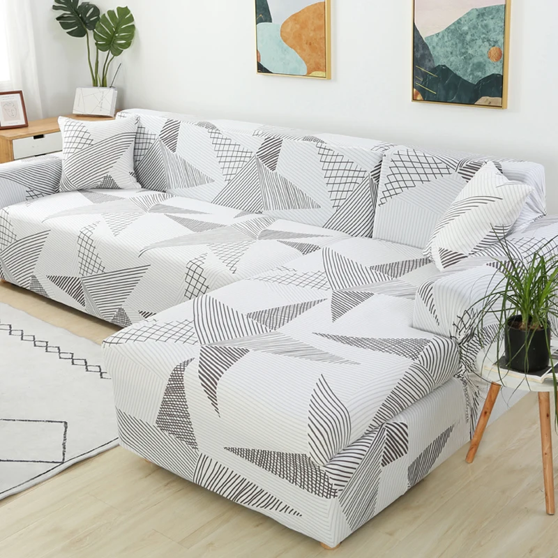 Chaise Longue Sofa Elastic Couch Cover Funda Cubre Sofa Sofa Covers For  Living Room (must Order 2pieces) To Fit For Corner Sofa - Sofa Cover -  AliExpress