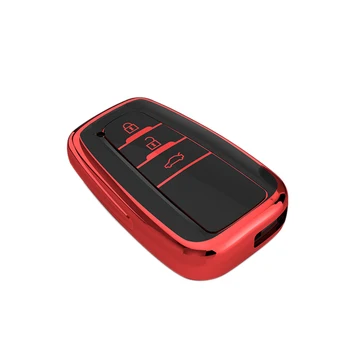 

Car Key Case TPU All Inclusive Three Button Key Protector Cover for Toyota Camry Corolla CHR Highlander 2017-2019 Car Styling
