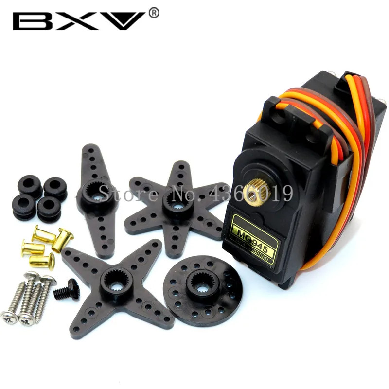 MG945 Servos Digital MG995 MG996R MG996 MG945 MG946 MG946R сервопривод с металлическими шестернями для Futaba JR модель вертолета на дистанционном управлении лодки для UNO diy - Цвет: MG945