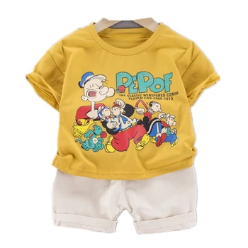 

Baby Boys Clothes Kids Clothing Set Summer Newborn Popeye T-shirt Shorts 2pcs Tracksuit Bebe Boy Toddler Jogging Suit Outfit