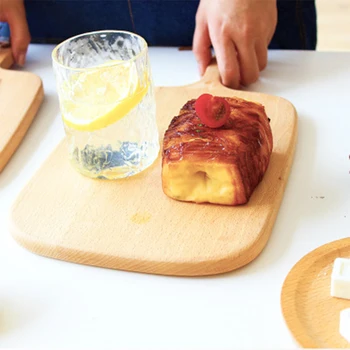 

Kitchen Wooden Cutting Board Baking Solid Wood Bread Board Can Hang Cutting Board Durable Non-slip Kitchen Tool Accessories