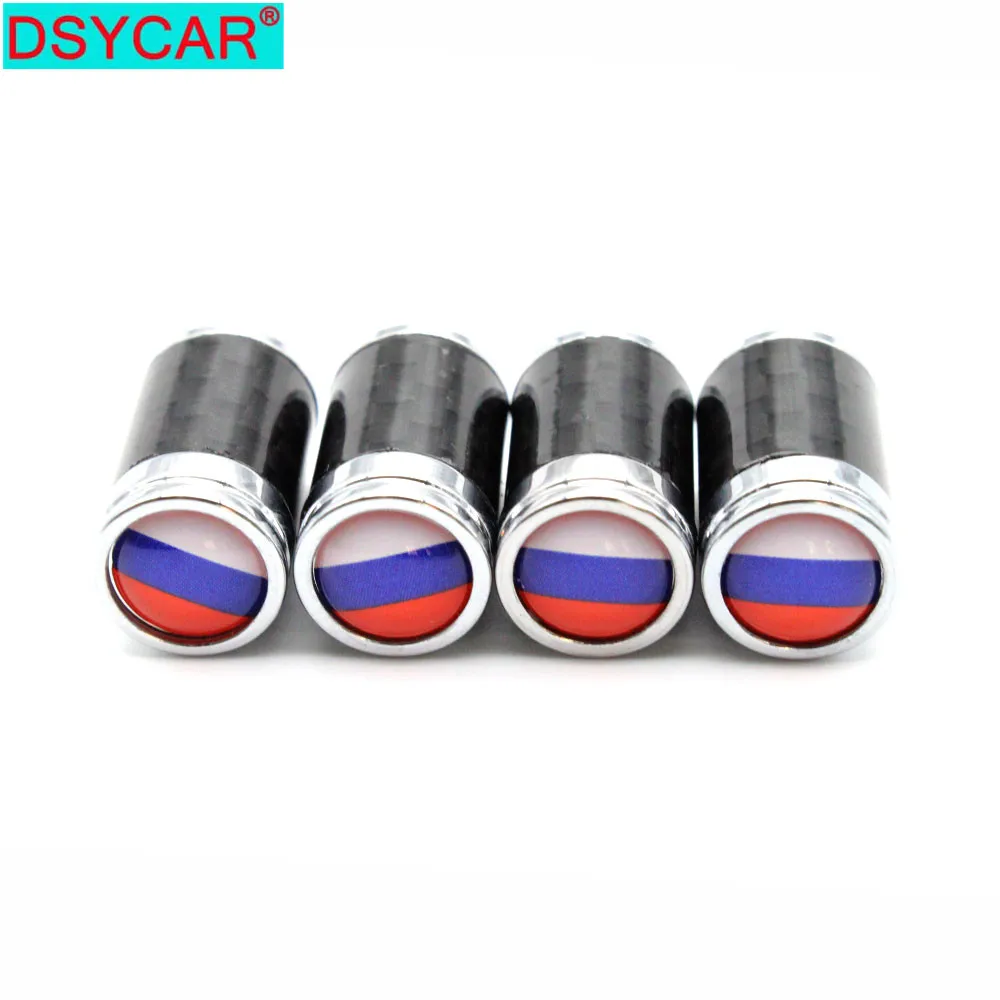 DSYCAR 4 шт./компл. автомобильные медные Углеродные волокна шины клапан Стебли