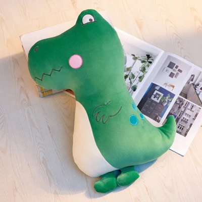 Green Dinosaur Милый мультяшный динозавр плюшевые игрушки чучело креативный пингвин кукла игрушка плюшевая подушка детская игрушка подарок для девочек - Цвет: Green Dinosaur
