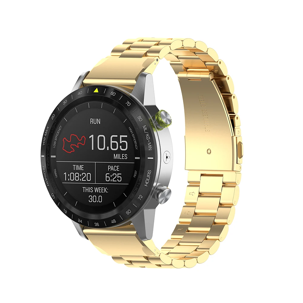 Ремешок из нержавеющей стали с тремя бусинами для часов Garmin Fenix6S 5S 5S Puls Сменные аксессуары для браслетов
