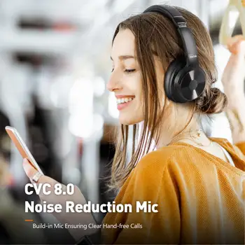 Oneodio A30 Active Noise Cancelling Headphones Wireless Over Ear Bluetooth 5.0 Headset With Deep Bass CVC 8.0 Clear Mic Travel 5