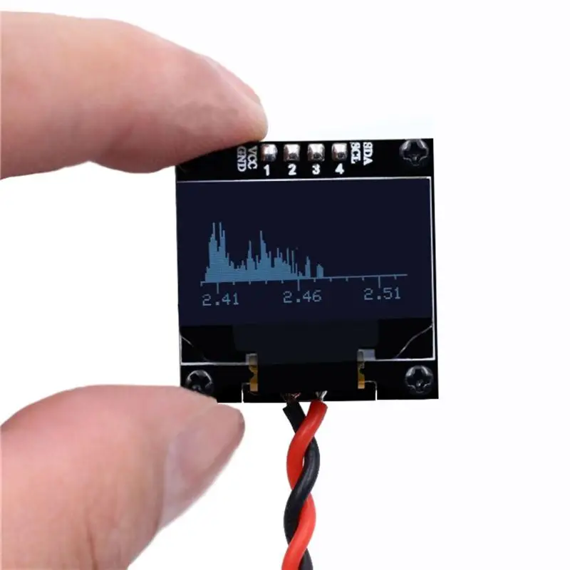 Портативный карманный портативный анализатор спектра Высокая чувствительность 2,4G полоса OLED дисплей RC тестер метр