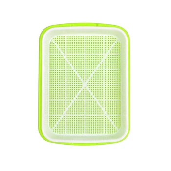 

2Pcs Garden Double Layer Arc Seedling Tray Hydroponics Green Tray Soilless Cultivation for Gardening Bonsai Cat Grass