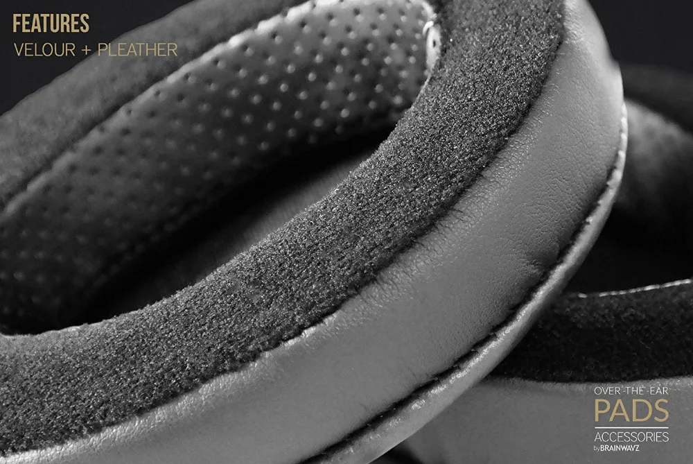 Hybrid Memory Foam Earpad-черный PU/велюр-подходит для больших наушников