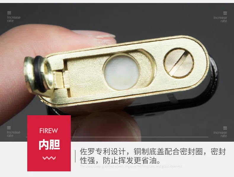 Lighters Not ZippoKerosene Lighter Peony Flower Personality Antique Antique Men's Lighter Boyfriend's Birthday