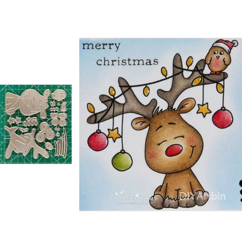 Merry Christmas Design Metal Cutting Dies For Scrapbook DIY Album Paper Card 