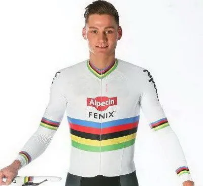 Весна Лето 2020 ALPECIN FENIX PRO TEAM белая одежда с длинным рукавом велосипедная модель |