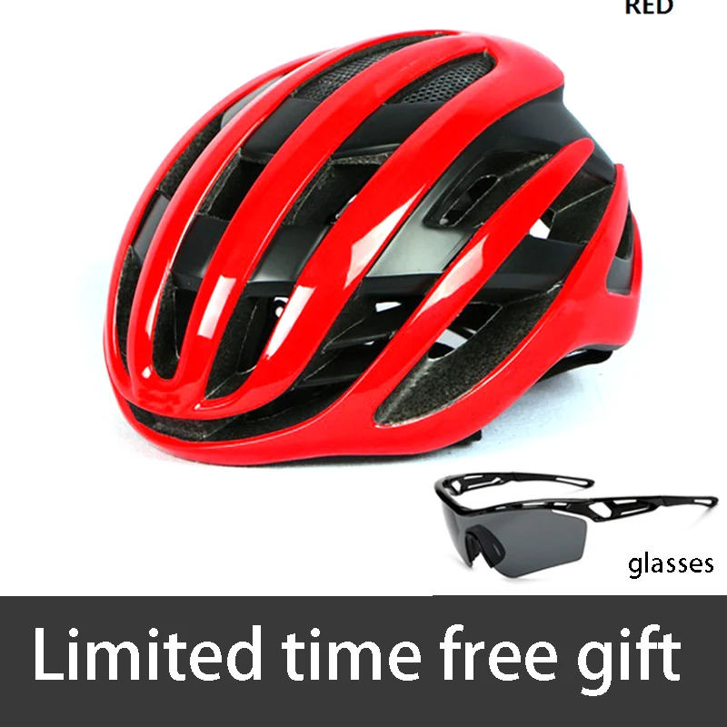 

Red Model Air Cycling helmet Racing Road bike Helmet MTB mountain Aerodynamics Aero Helmet bicycle helmet ABO Casco Ciclismo