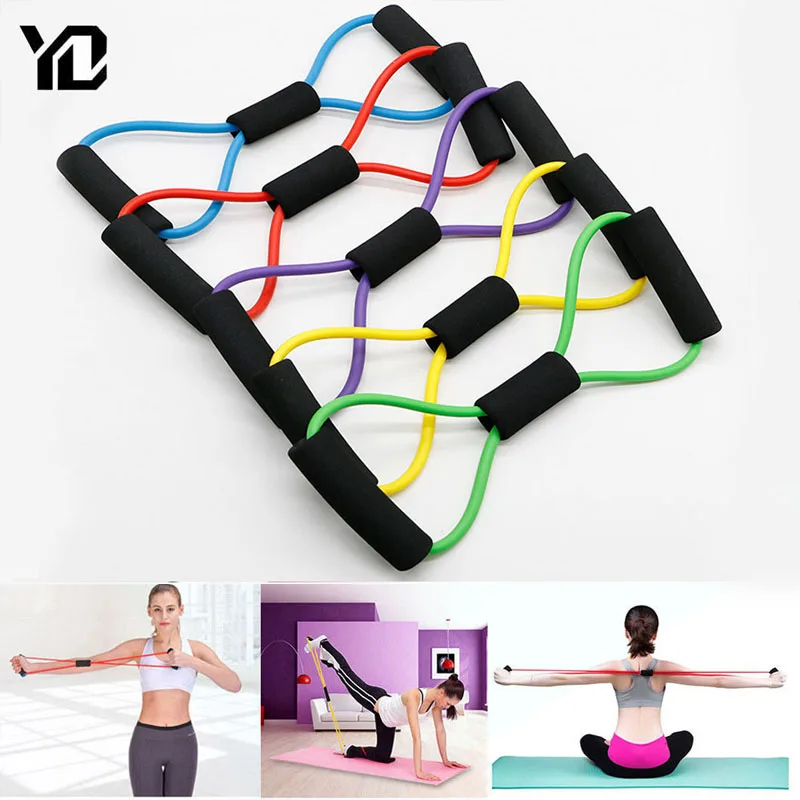 Cheap Rubber-Bands Fitness-Equipment Exercise-Train Expander-Workout Gym Resistance Gum Word 4001317965295