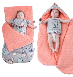 Sacos de dormir de invierno para bebé, de tacto 3D, sensación Granular, para recién nacido, bolsa de transporte de algodón, Anti despertar de Lnsects, otoño